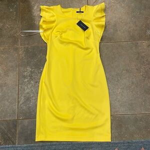 NWT Tommy Hilfiger Scuba Flutter Sleeve Dress